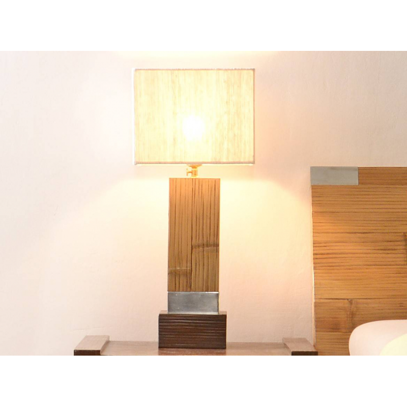 brown wooden lamp